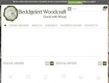 Tablet Screenshot of beddgelertwoodcraft.com